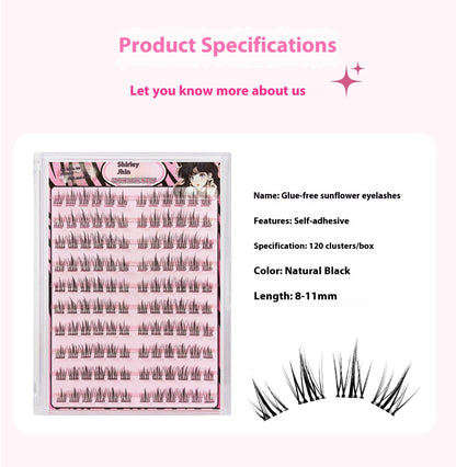 Self False Eyelashes 5d With Adhesive