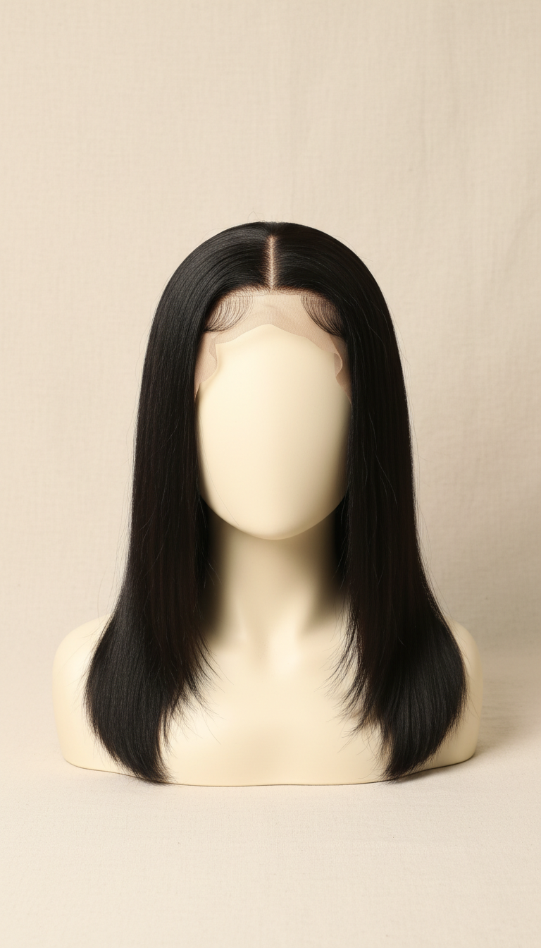 Lace Front Straight Human Hair Wig