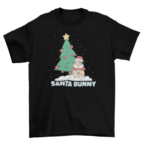 Santa bunny t-shirt