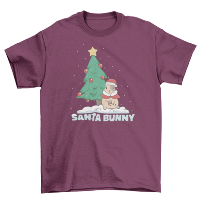 Santa bunny t-shirt