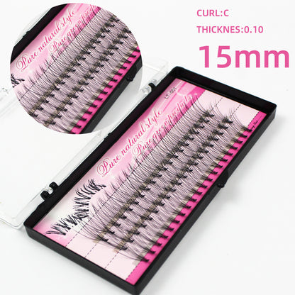 Single Eyelashes, Hairy Chicken Paw Hairs, Grafted Eyelashes, A Cluster Of 10 Self-grafted, Inoculated False Eyelashes