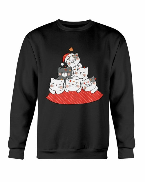 Cute Cushion Cats Christmas Sweatshirt