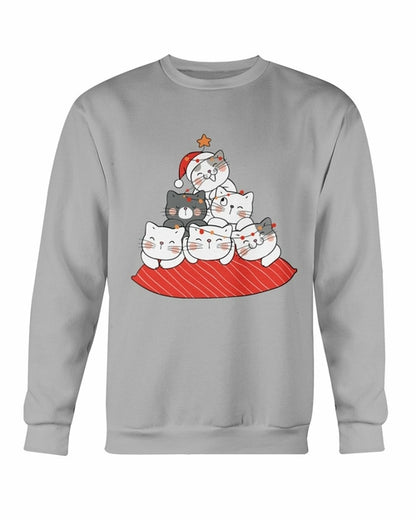 Cute Cushion Cats Christmas Sweatshirt